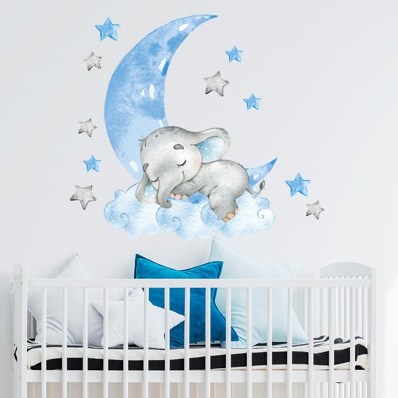 BabyElephant™ - Autocollants muraux pour chambre de bébé | bébé - Bébé en croissance