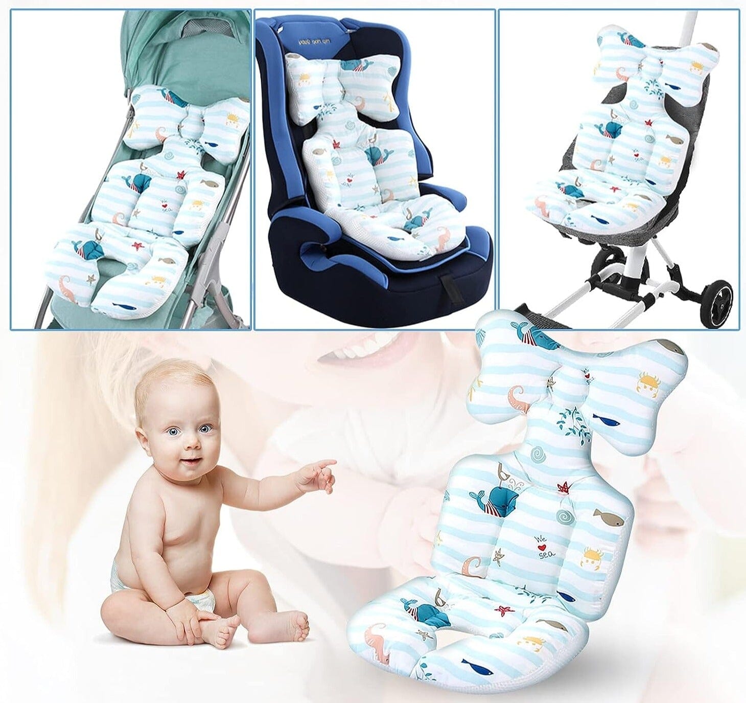 ComfyBabe™ - Coussin siège et poussette Auto - Bébé en croissance