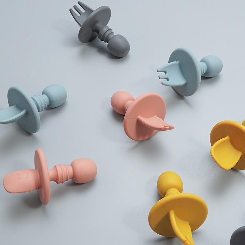 CuttieSpoon™ | Cuillère et fourchette pour bébé | Maman - Bébé en croissance