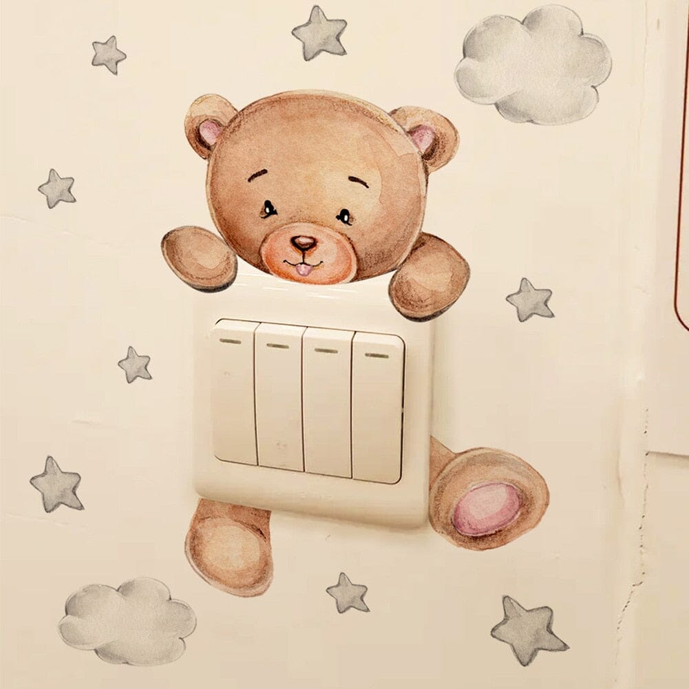 Stickybear™ - Sticker ourson décoratif | Chambre d'enfants - Bébé en croissance