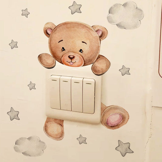 Stickybear™ - Sticker ourson décoratif | Chambre d'enfants - Bébé en croissance