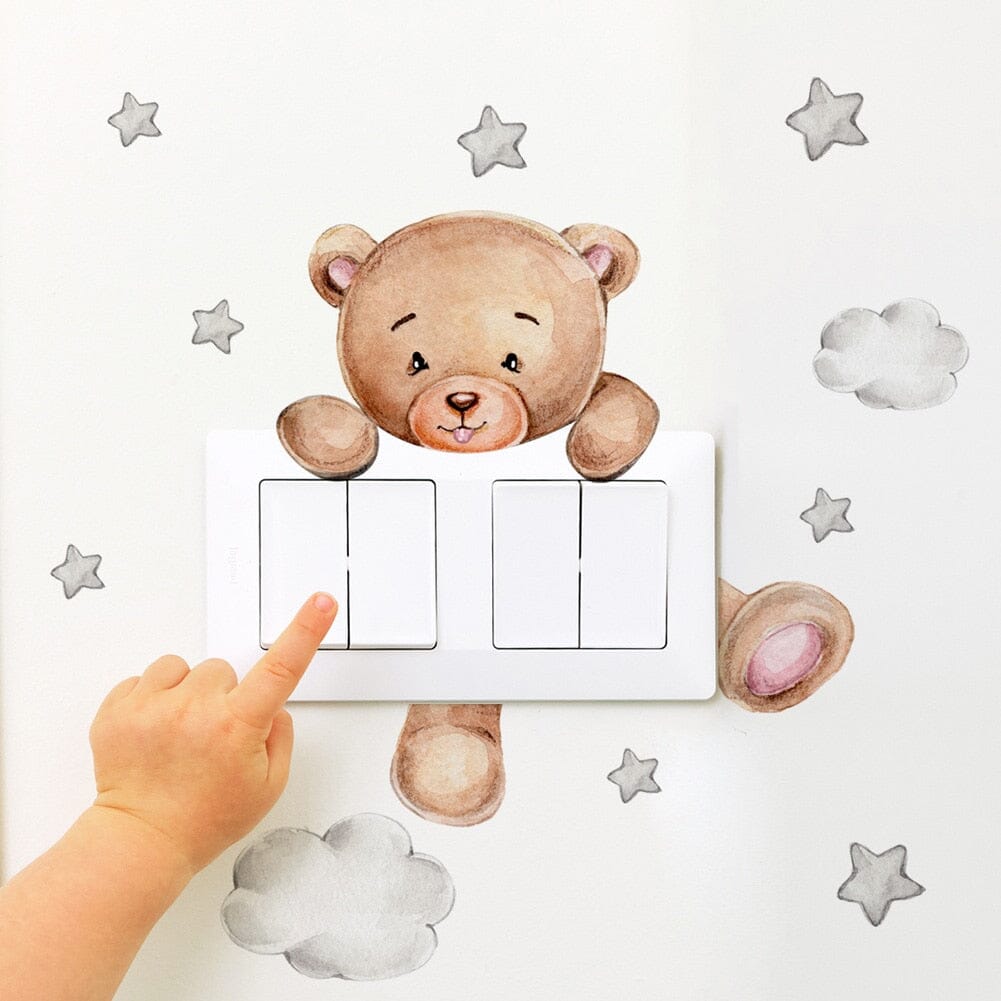 Stickybear™ - Sticker ourson décoratif | Chambre d'enfants - Bébé en croissance