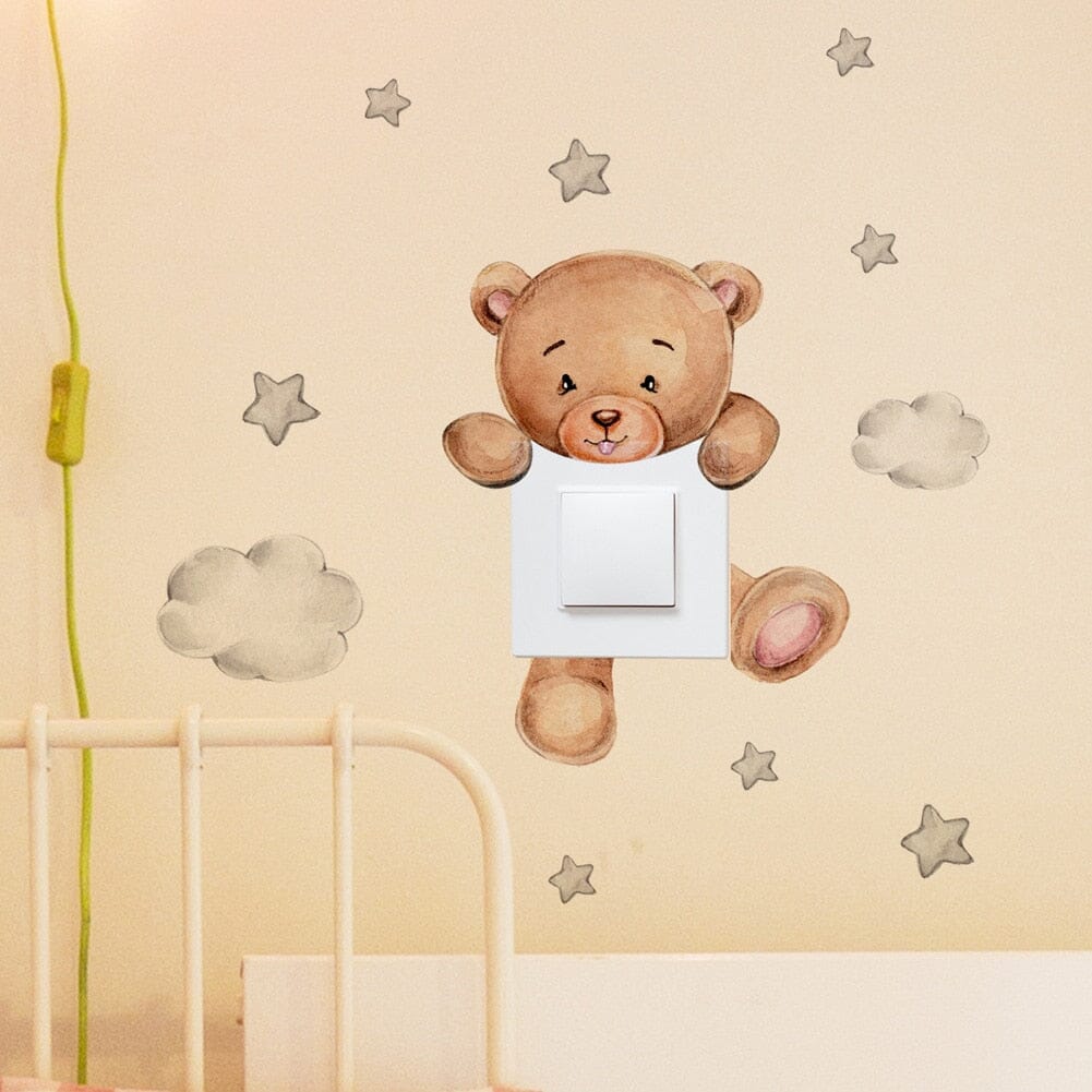 Stickybear™ - Sticker ourson décoratif | Chambre d'enfants - Bébé en croissance