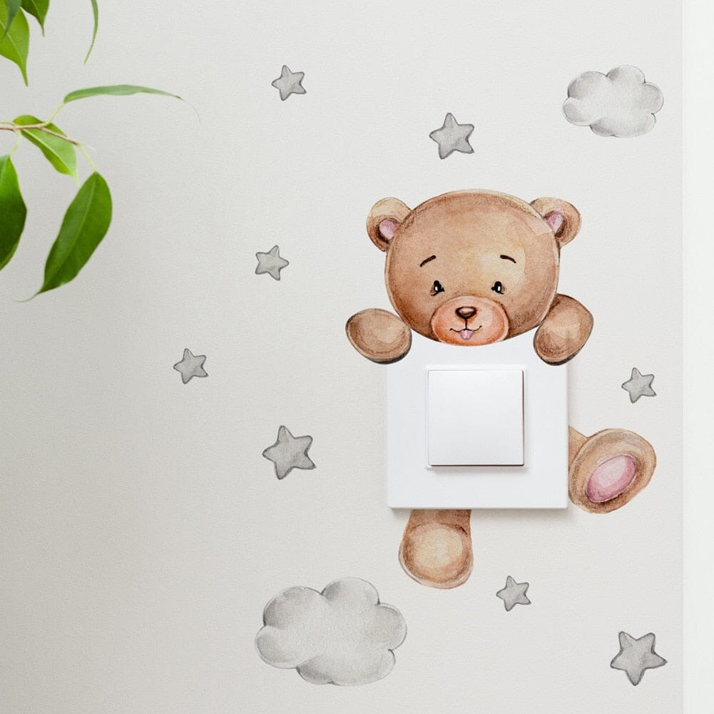 Stickybear™ - Sticker ourson décoratif | Chambre d'enfants - Bébé en croissance